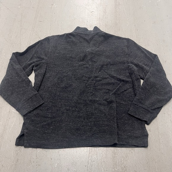 Polo Ralph Lauren Mens L Gray Estate Rib Quarter Zip Pullover Sweater‎ Cotton - Picture 5 of 6